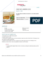 Cake Salé Jambon-Olive - Momes