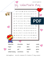 Valentines Wordsearch