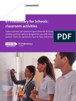 b1 Preliminary For Schools Classroom Posters and Activities