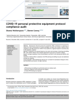 COVID-19 Personal Protective Equipment Protocol Compliance Audit