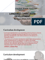 Language Curriculum Development 