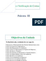 Auditoria e Verificaçao de Contas Palestra III