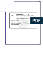 4 Design A Protection System To Protect System For Reactance Type Fault Only - Plot The Characteristics of Relay Used