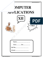 Kalviexpress Computer Applications Class 12 Notes