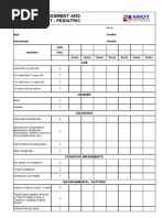 Humpty Dumpty Fall Assessment Scale | PDF