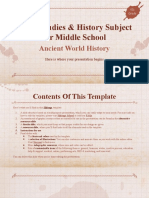 Social Studies & History Subject For Middle School - 6th Grade - Ancient World History by Slidesgo