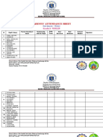 Parents' Attendance Sheet: Grade 3-VIOLIN