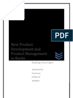 New Product Development and Product Management in Banks: Banking Term Paper