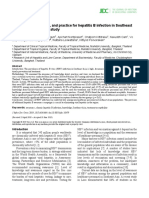 Awareness, Knowledge, and Practice For Hepatitis B Infection in Southeast Asia: A Cross-Sectional Study