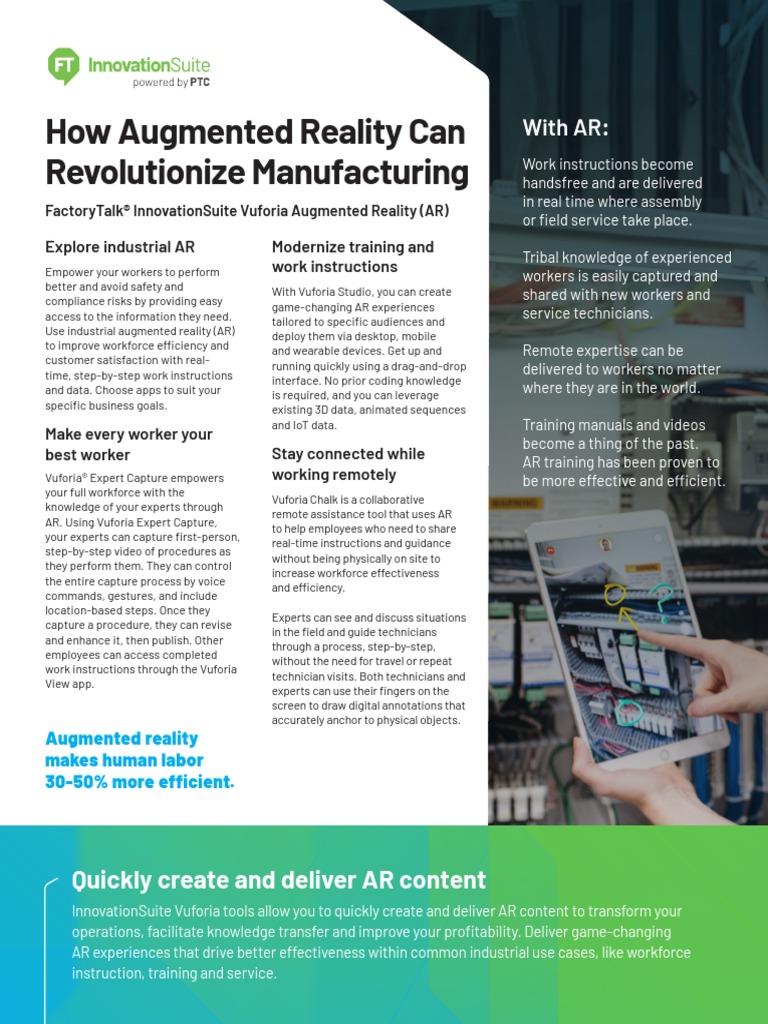 How Augmented Reality Can Revolutionize Manufacturing? | PDF ...