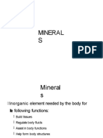 Essential Minerals for Health - Functions and Deficiency