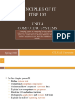 Principles of It ITBP 103: Unit 4 Computing Systems