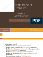 Principles of It ITBP 103: Unit 5 Automation