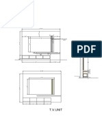 T.V.Unit: 18Mm THK Strip According To Design