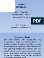 Materi 1 Seni Budaya X