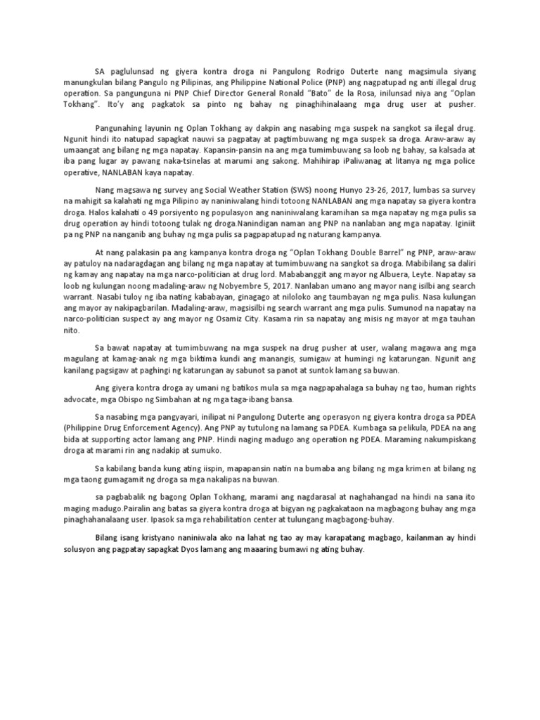 thesis about oplan tokhang pdf