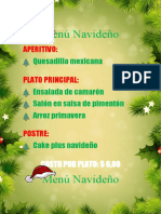 Menus Navideños 2019