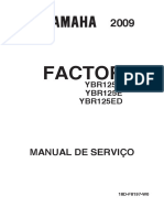 Yamaha Ybr 125 e Factor (2009) (Ed 2008 09) Manual de Serviço