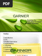 Garnier: Presented By:-Yash Deep Srivastava MNNIT Allahabad