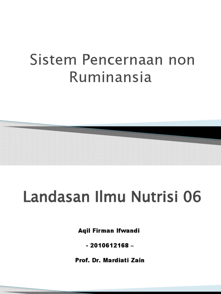 Sistem Pencernaan Unggas | PDF