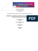 CASTILHO, Sofia Et Al - Experiências Colaborativas de Ensino Ativo em Cultura Política - o Caso Dos Grupos Focais Do WVS Brasil