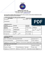 Application Form National Staff Somalia