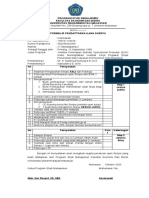 Formulir Pendaftaran Ujian Skripsi