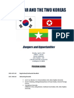 Myanmar and the Two Koreas Program Agenda FINAL