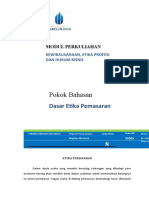 Modul 8 Maksi (Etika Dasar Pemasaran)