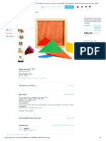 Brinquedos Educacionais de Madeira Da Serra de Vaivém Da Cor-Muiti de Tangram Do Desenvolvimento para Crianças - Wish