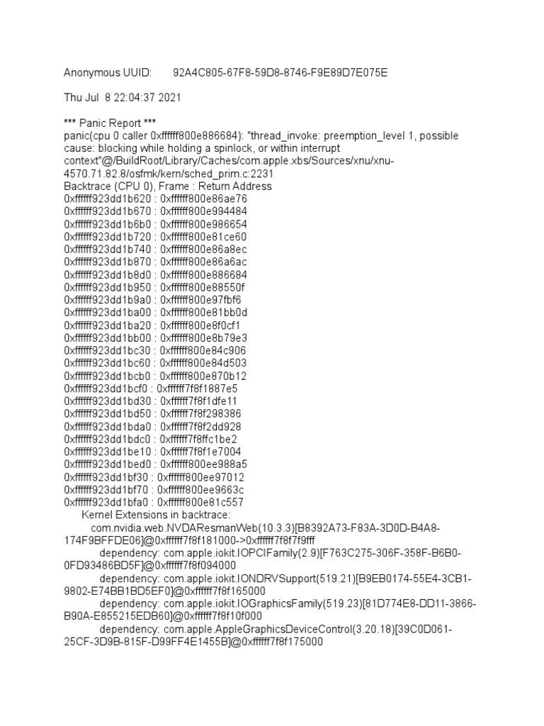 Kernel Panic 22h 8 Julho | PDF | Airport | Computer Hardware