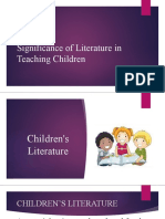 Significance of Literature in Teaching Children