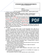 Atividade para Aprendizagem Remota