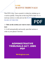 Administrative Tribunals Act, 1985