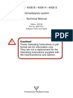 Fresenius 4008 Hemodialysis System - Technical Manual