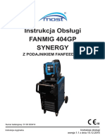 Instrukcja Obsługi FANMIG 404GP SYNERGY