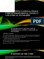 The Philippine National Police Code of Professional Conduct