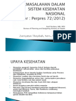 Permasalahan Dalam Sistem Kesehatan Nasional