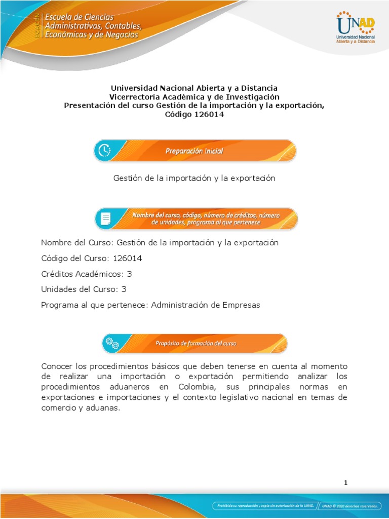 Curso de Gestión de Importación y Exportación | PDF | Aprendizaje ...