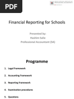 School Financial Report Formats | PDF | Audit | Financial Statement