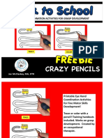 Crazy Pencils: Eye Hand Coordination Activities For Grasp Development