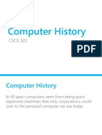 Computer History: CSCE 101