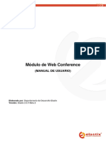 Web Conference Module Manual Esp