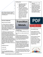 Transition Metals: Electronic Configuration