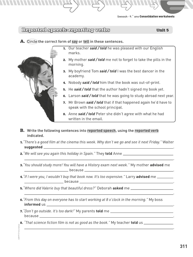 reporting verbs pdf linguistics
