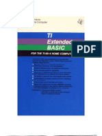 Ti99 Extended Basic Manual