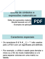 Expressões Matemáticas LATEX