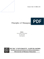 D-MBA-101 Principles of Management