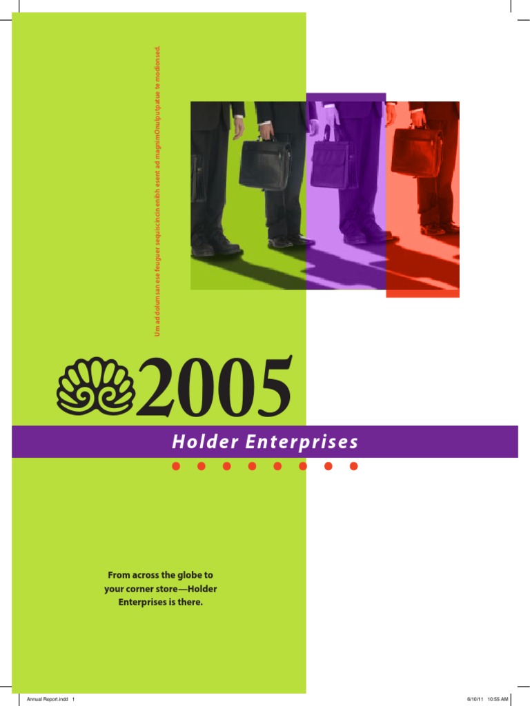 Holder Enterprises From Across The Globe To Your Corner StoreHolder