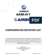 Configuration Deviation List: Reference: Udc A320-211 Fleet CDL Issue Date: 05 Dec 11